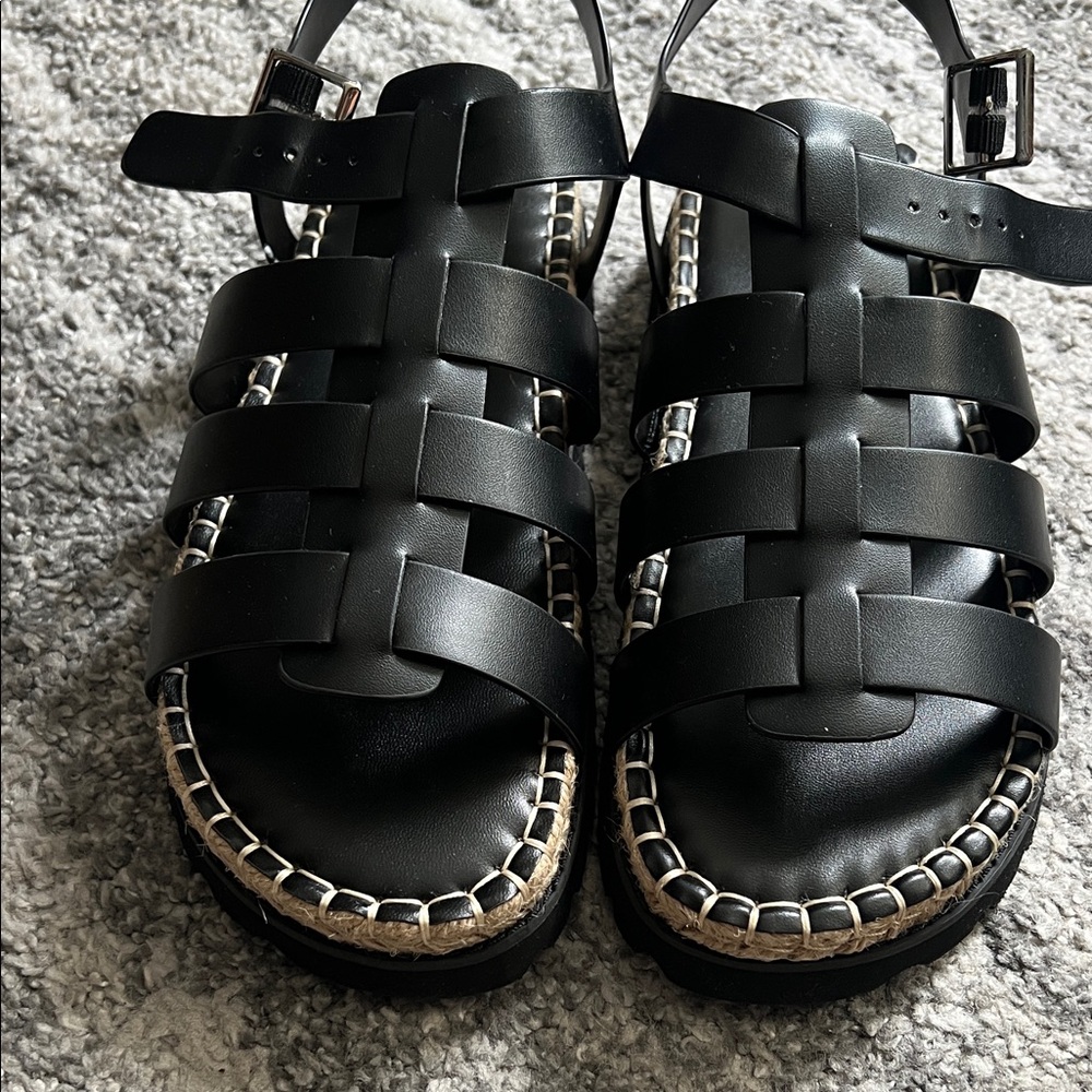 Call It Spring Black Sandals - Picture 3 of 5